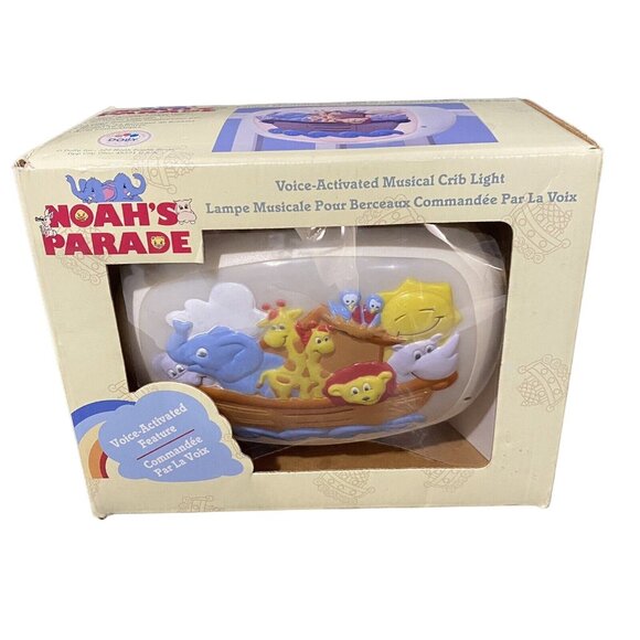 Vintage Dolly Noah's Parade Musical Crib Light Nursery Bedtime Baby - Picture 1 of 9